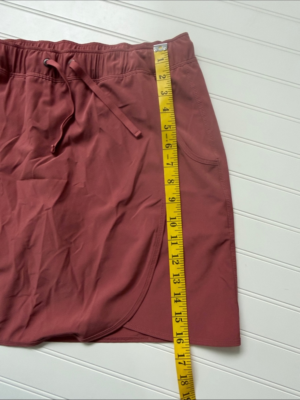 (171)Patagonia Midi Skort in Dusty Rose - Picture 6 of 6